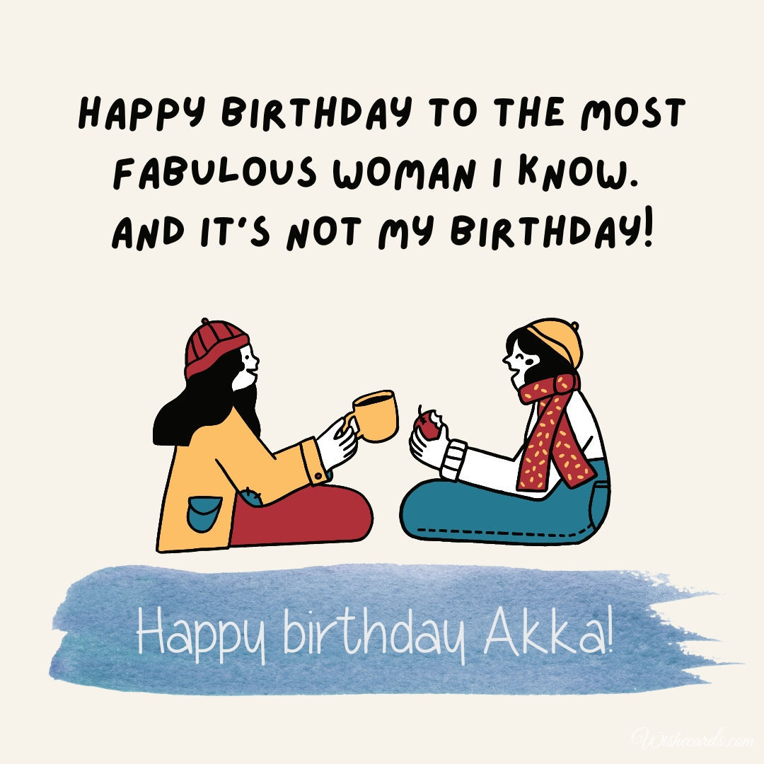 Happy Birthday to You Akka