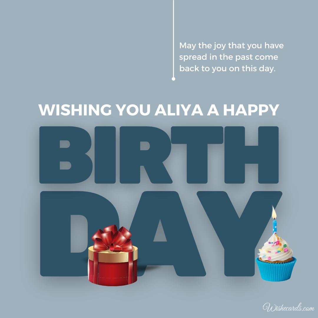 Happy Birthday to You Aliya