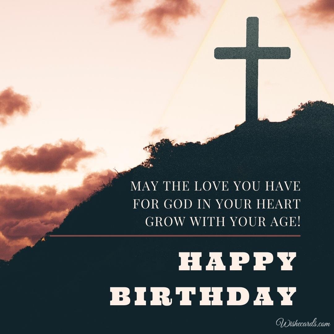 Happy Birthday Wish Christian Ecard
