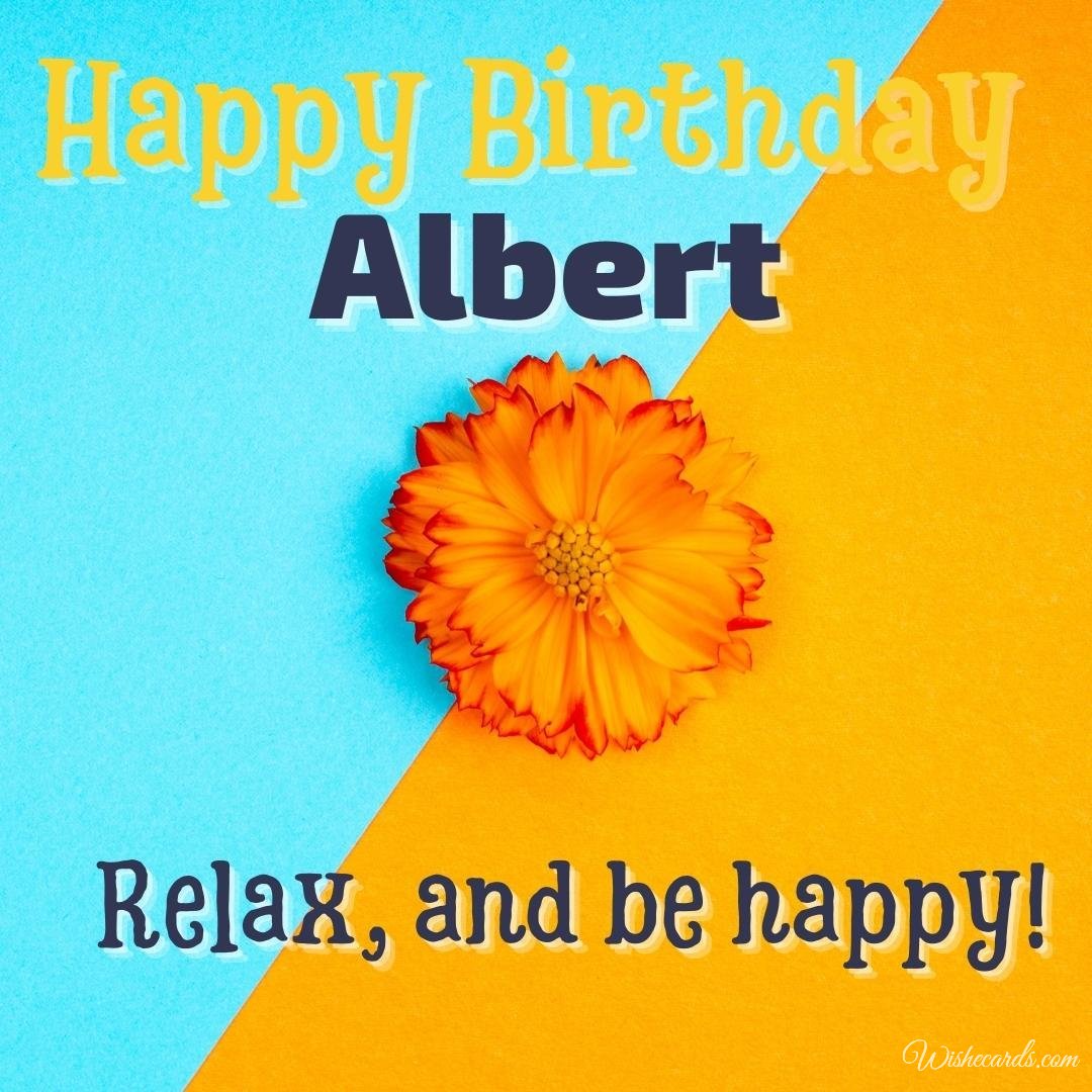 Happy Birthday Wish Ecard for Albert