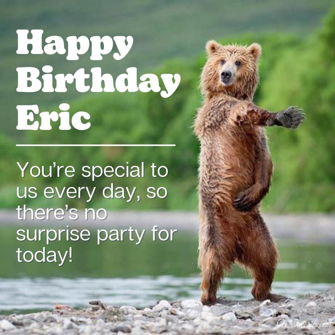 Happy Birthday Wish Ecard for Eric