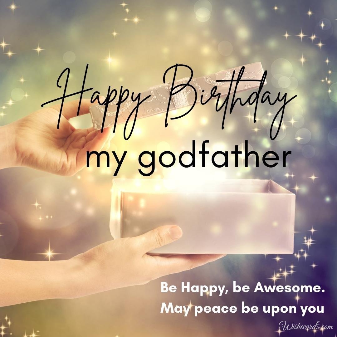 Happy Birthday Wish Ecard For Godfather