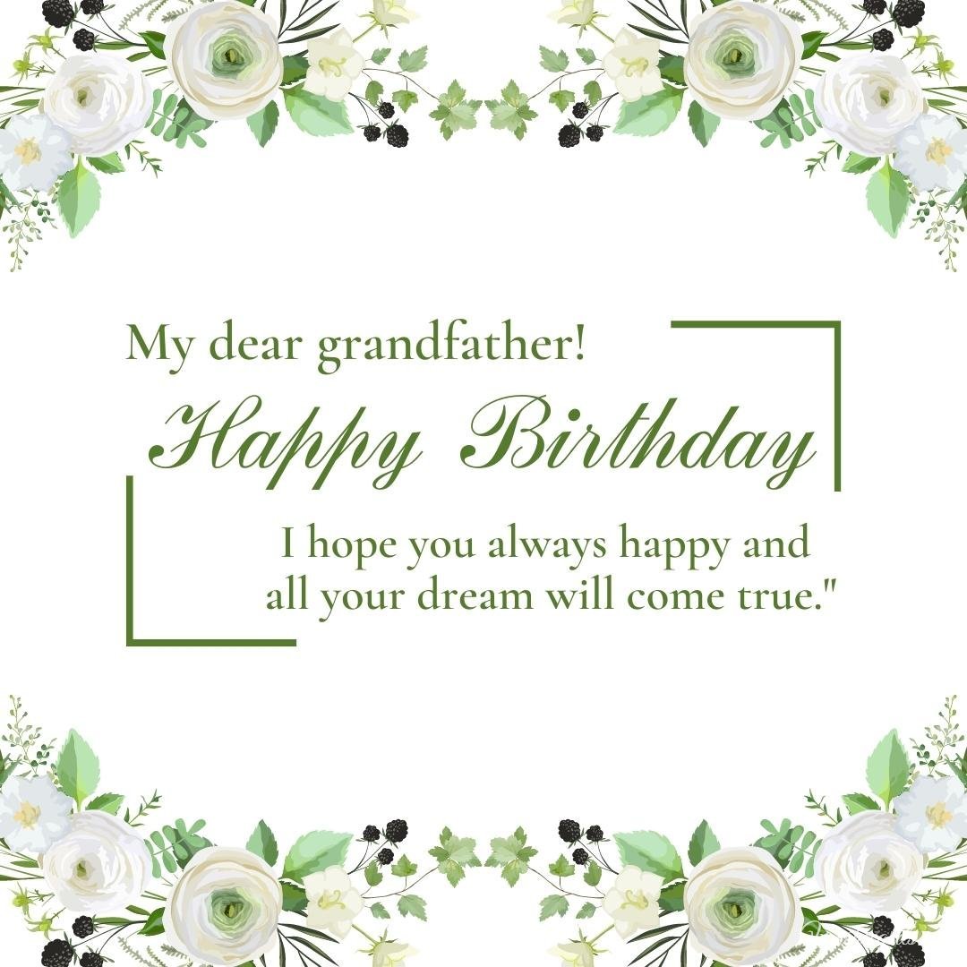 Happy Birthday Wish Ecard For Grandpa