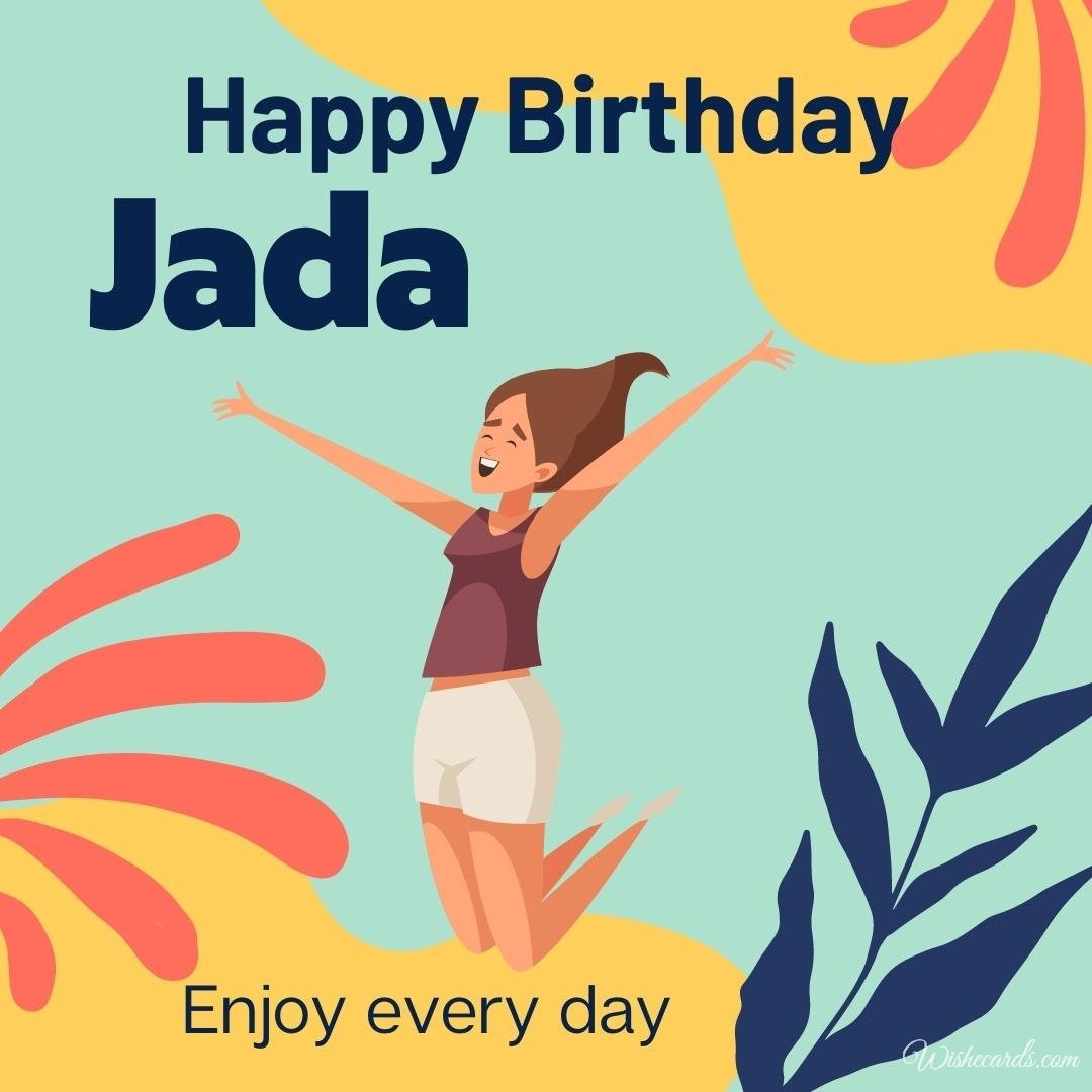 Happy Birthday Wish Ecard For Jada