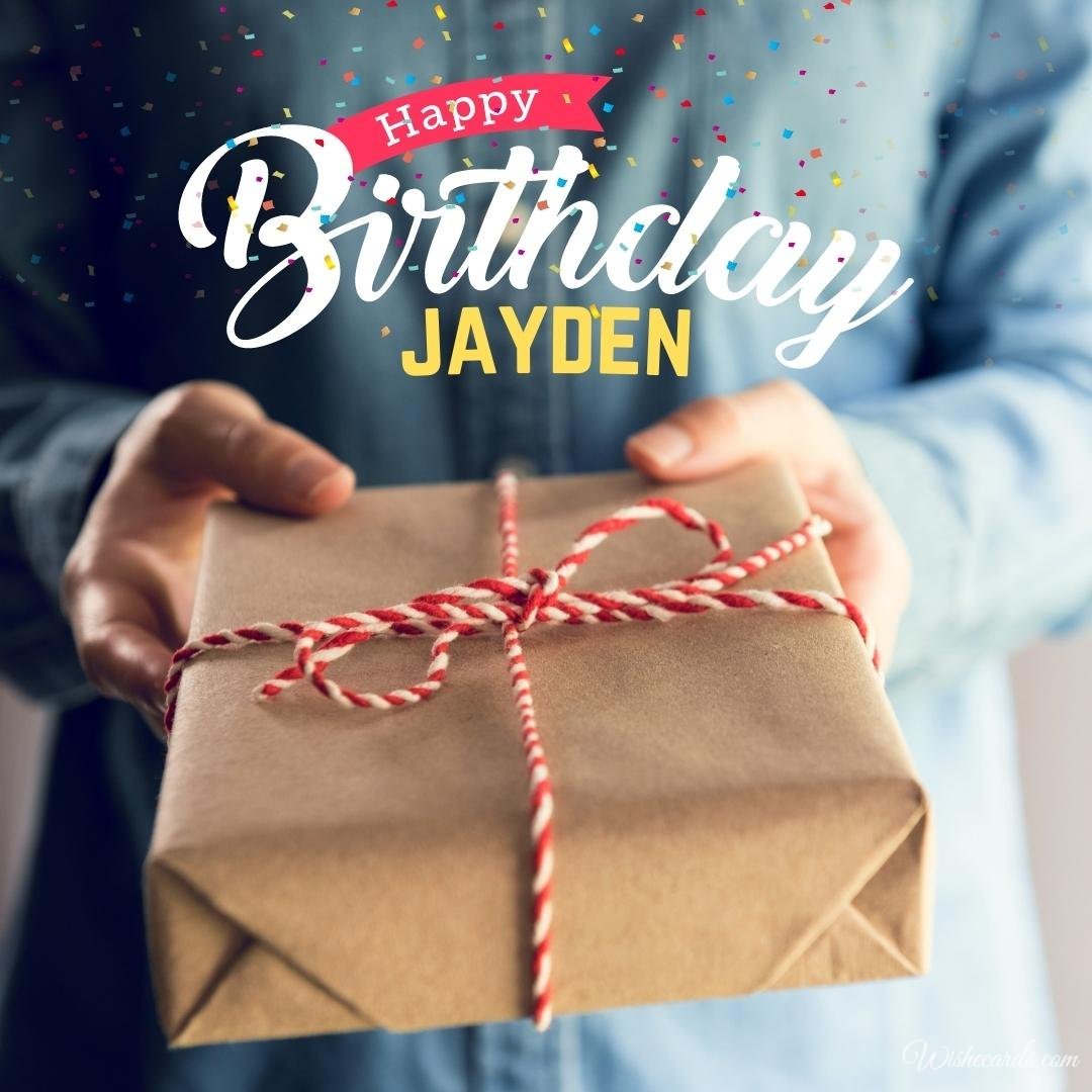 Happy Birthday Wish Ecard for Jayden