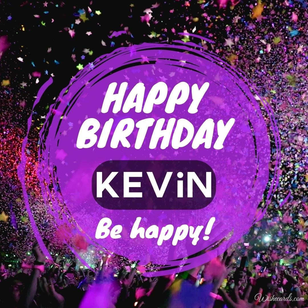 Happy Birthday Wish Ecard for Kevin