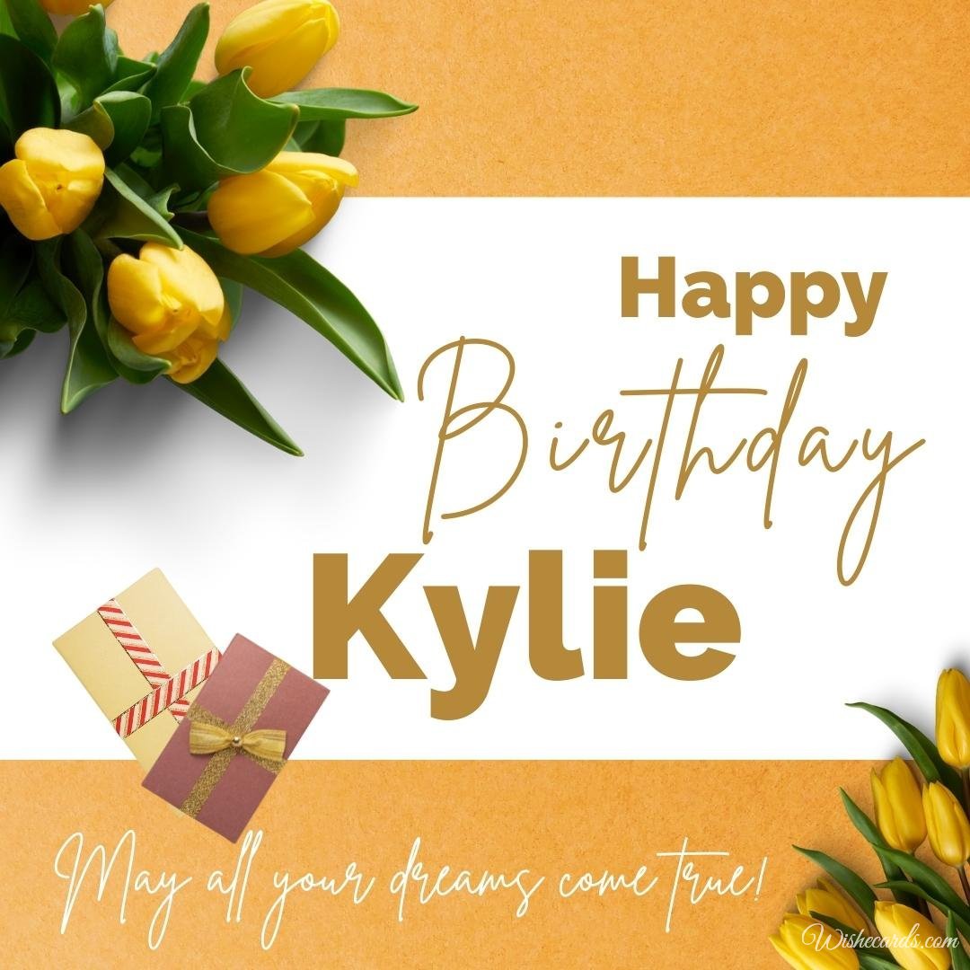 Happy Birthday Wish Ecard For Kylie