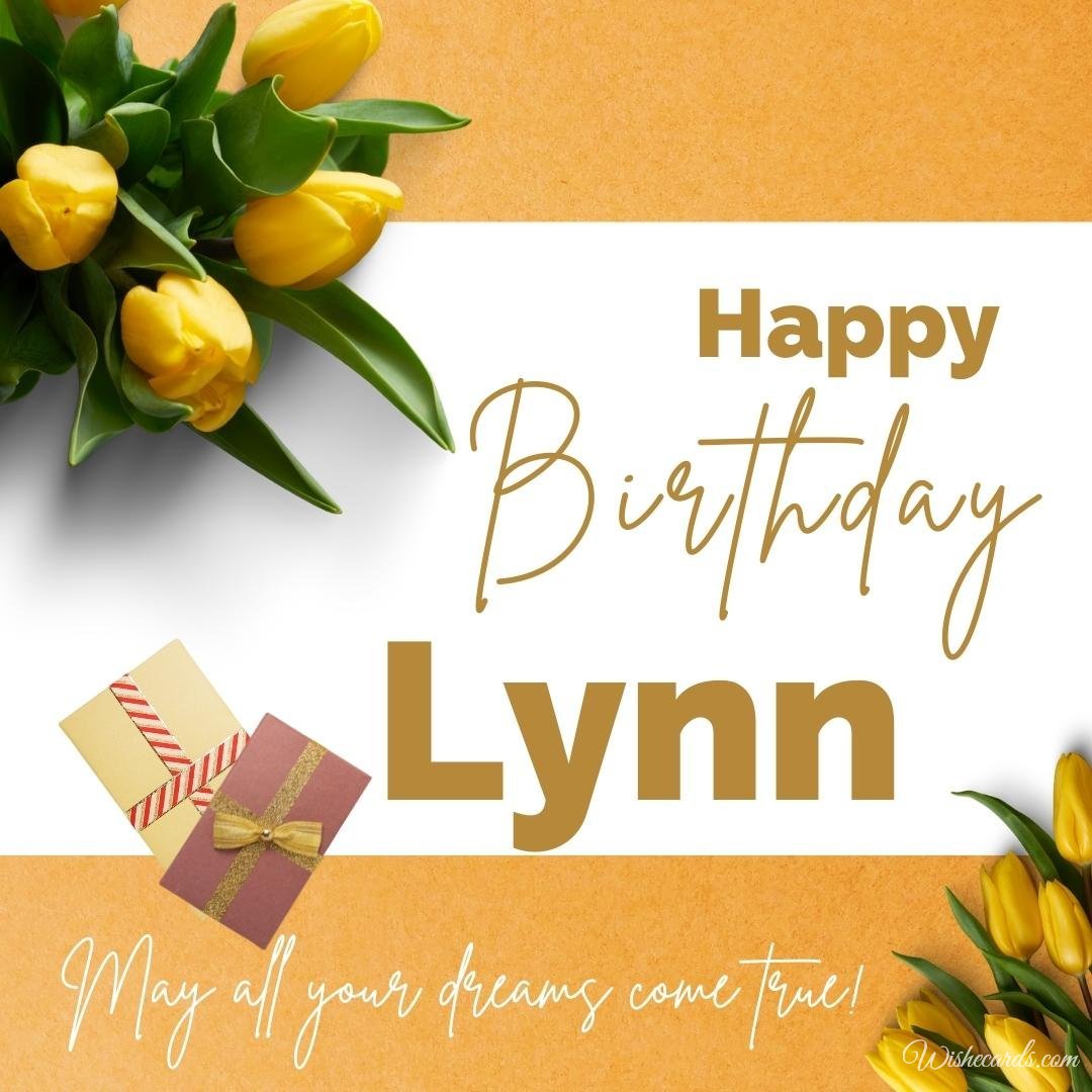 Happy Birthday Wish Ecard For Lynn