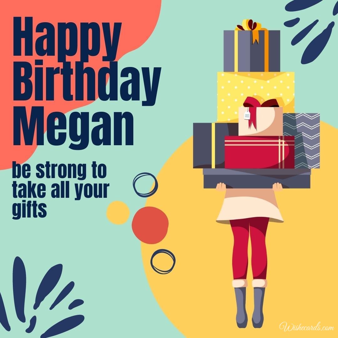Happy Birthday Wish Ecard For Megan