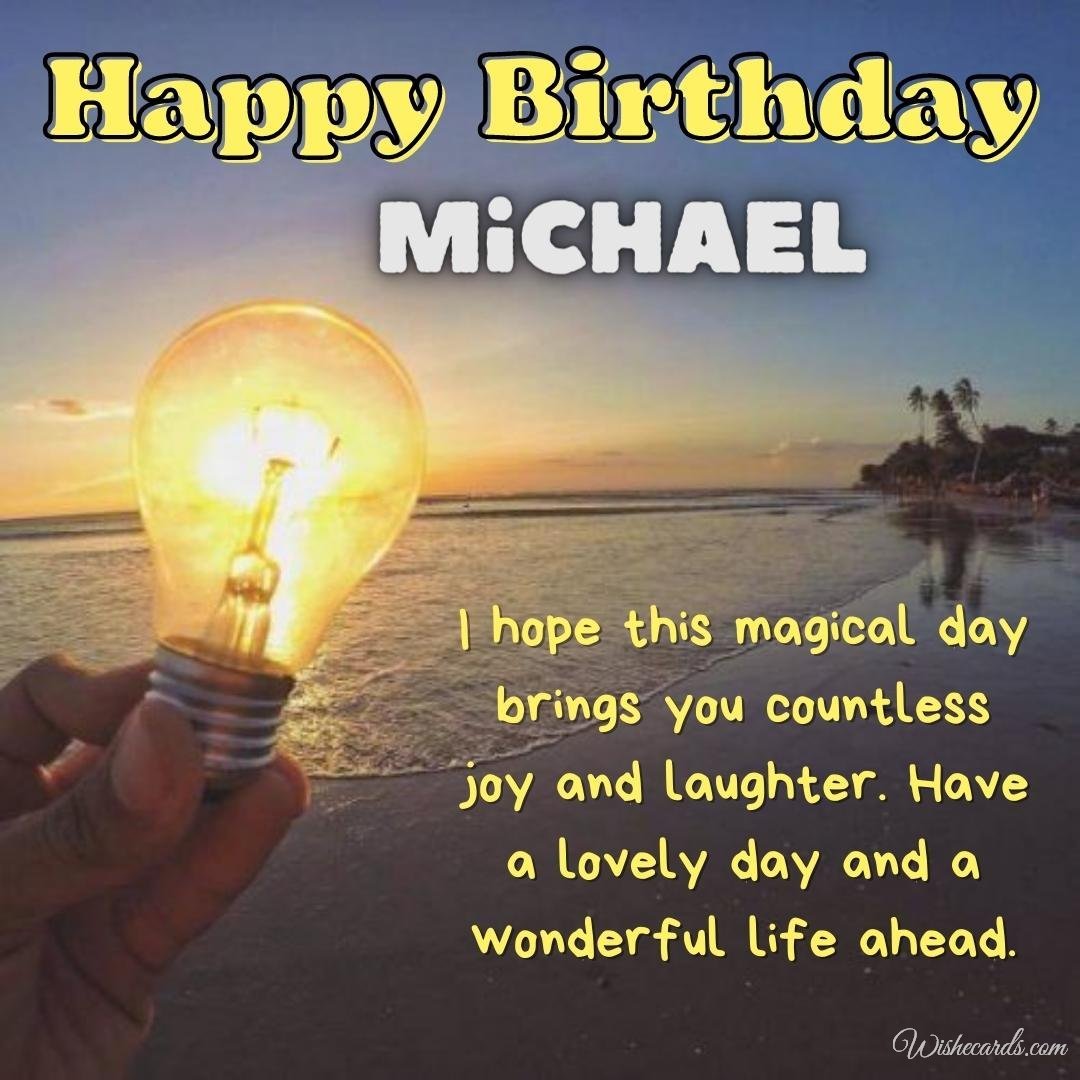 Happy Birthday Wish Ecard For Michael