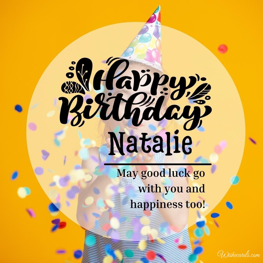 Happy Birthday Wish Ecard For Natalie