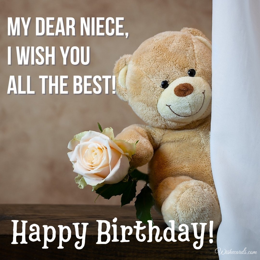 Happy Birthday Wish Ecard For Niece