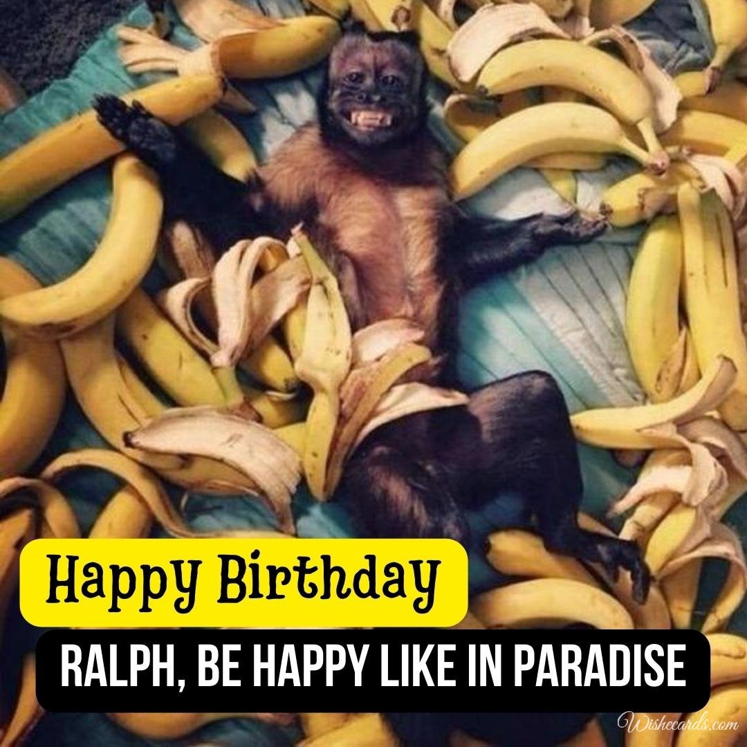 Happy Birthday Wish Ecard For Ralph