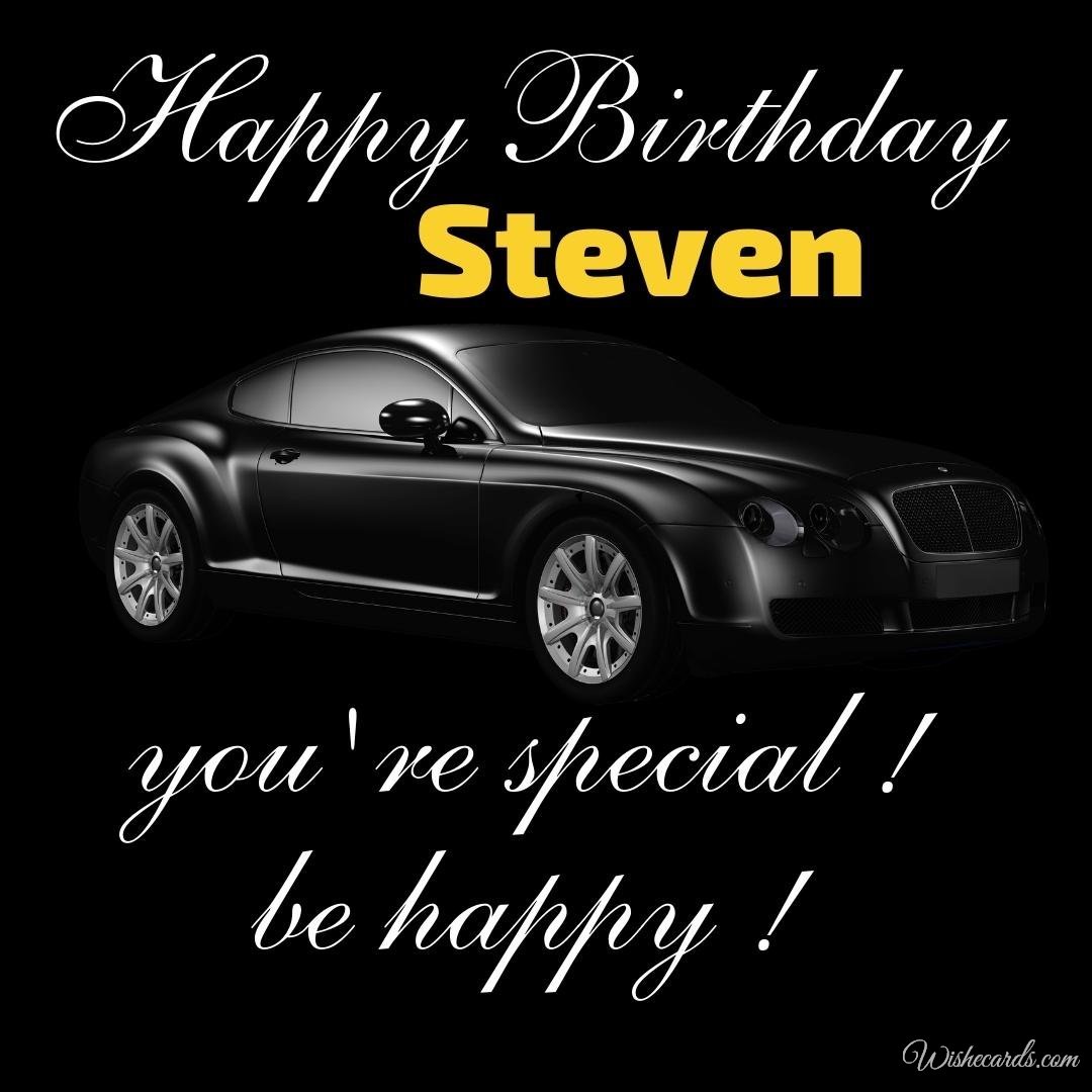 Happy Birthday Wish Ecard For Steven