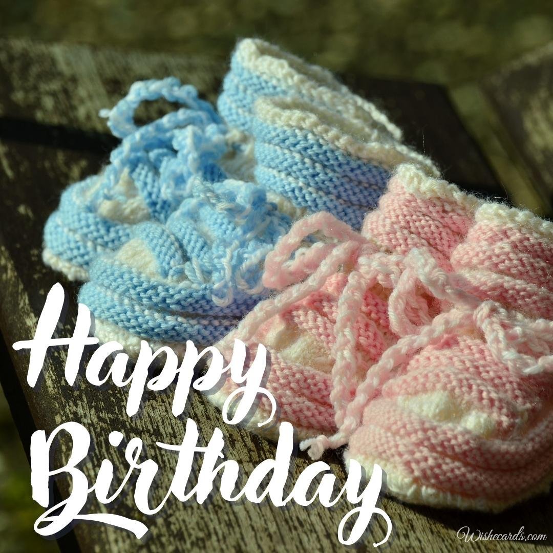 Happy Birthday Wish Ecard For Twins