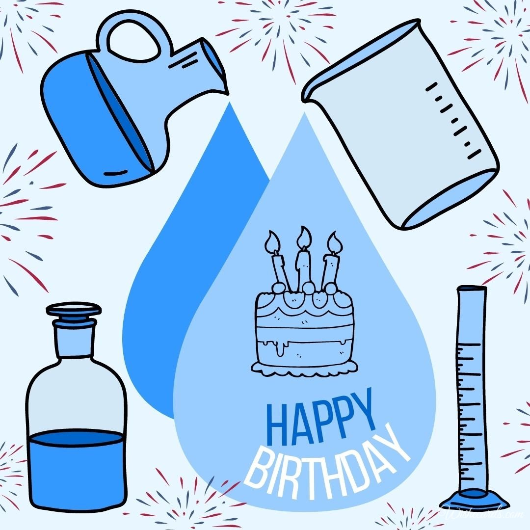 Happy Birthday Wish Ecard to Chemist
