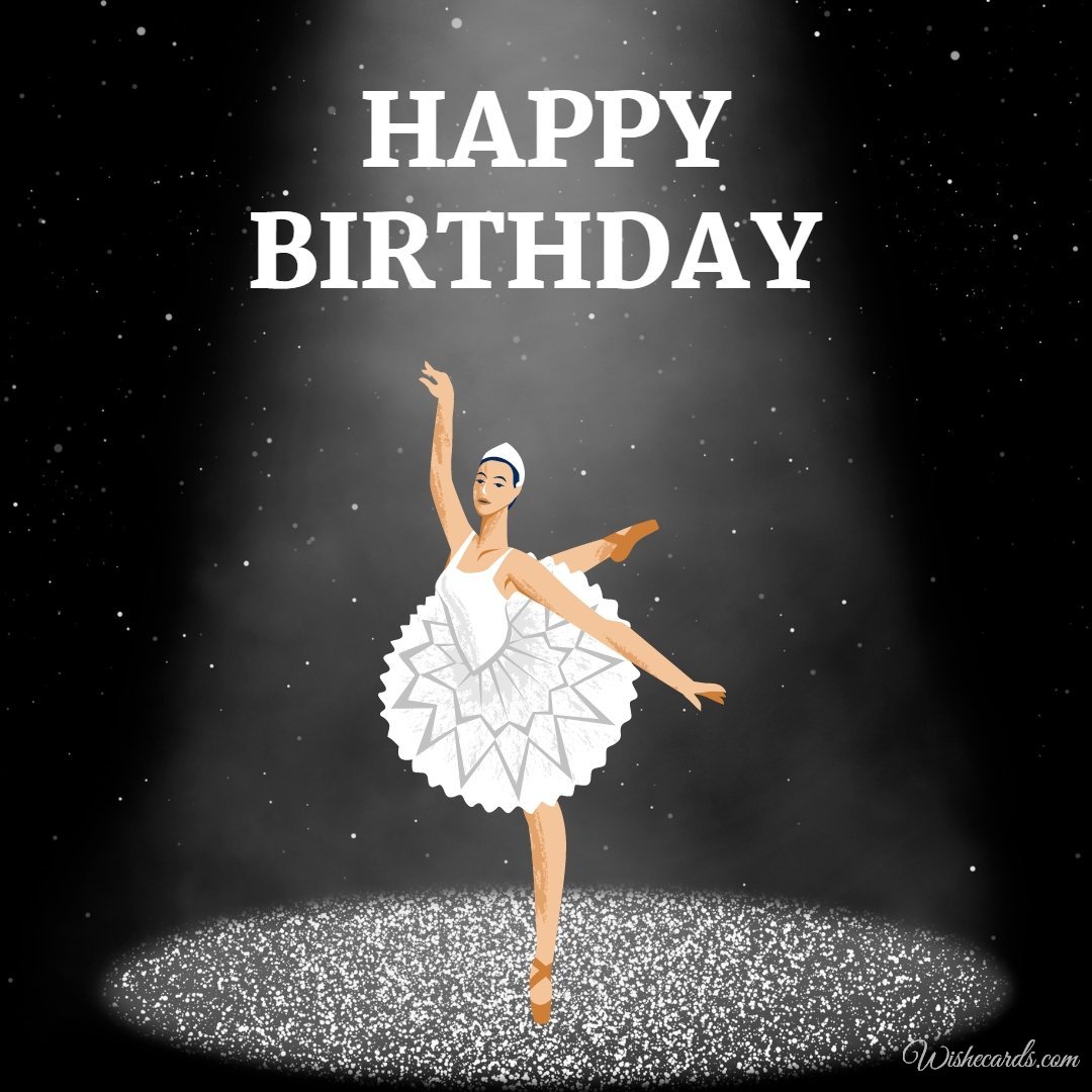 Happy Birthday Wish Ecard to Dancer