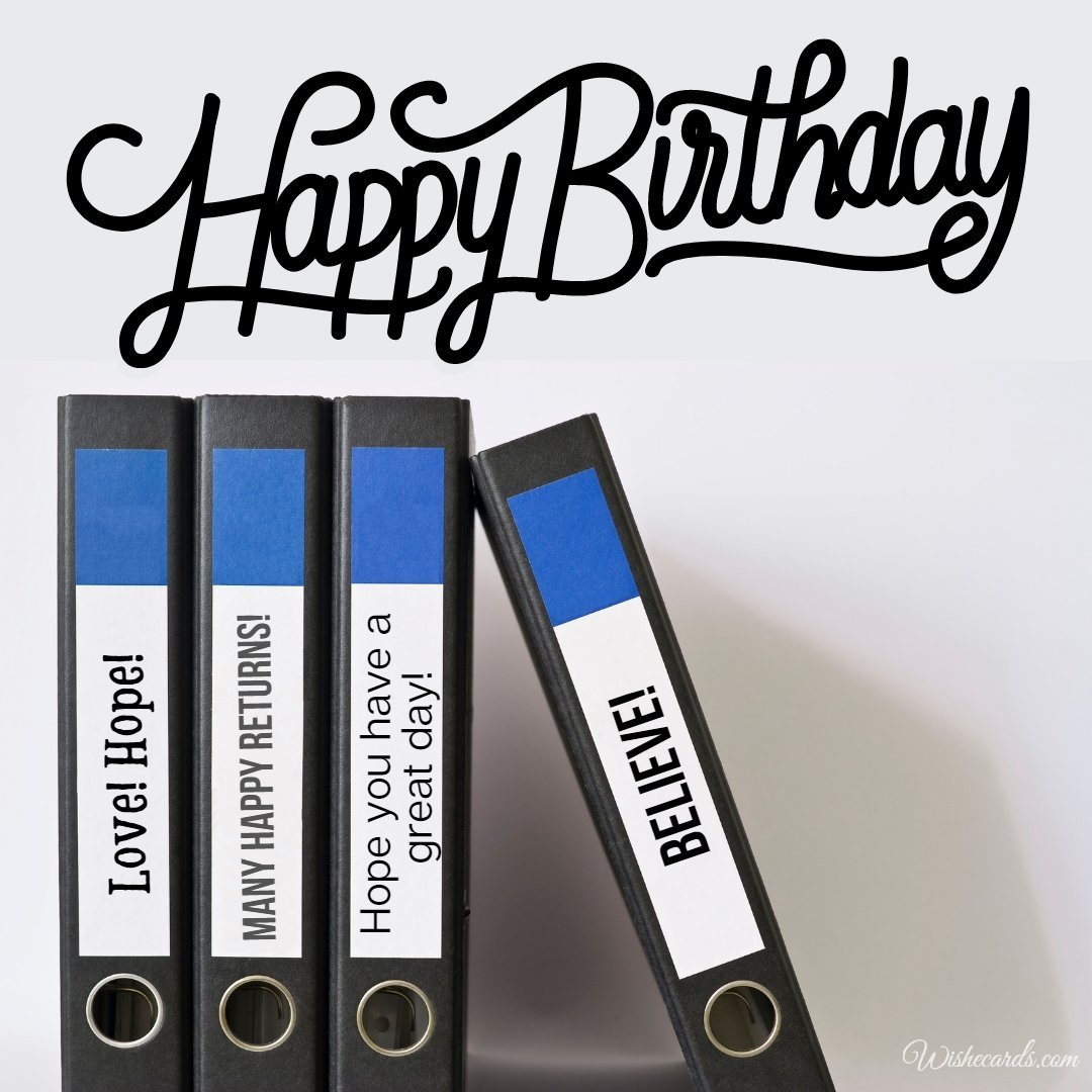 Happy Birthday Wish Ecard to Economist