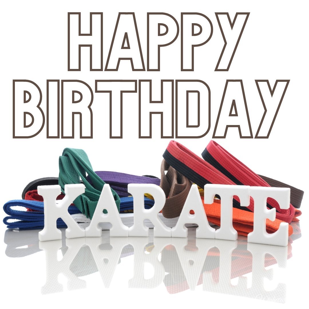 Happy Birthday Wish Ecard To Karate