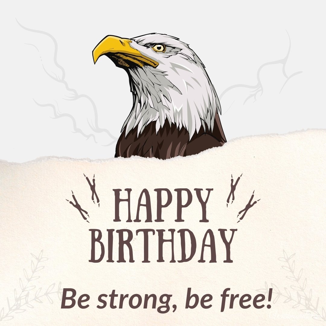 Happy Birthday Wish Ecard with Birds
