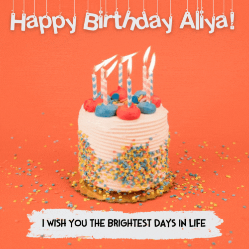 Happy Birthday Wish for Aliya