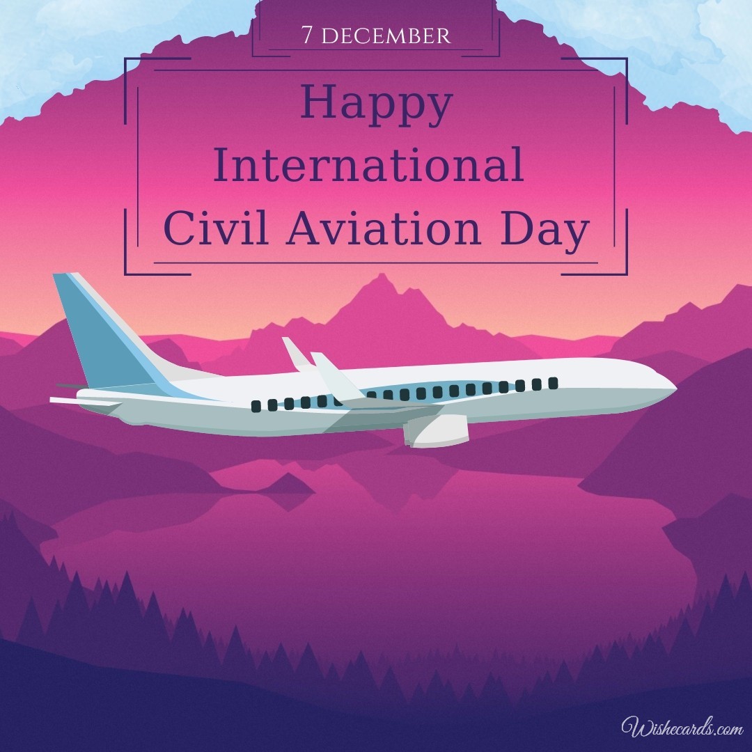 Happy Civil Aviation Day Card