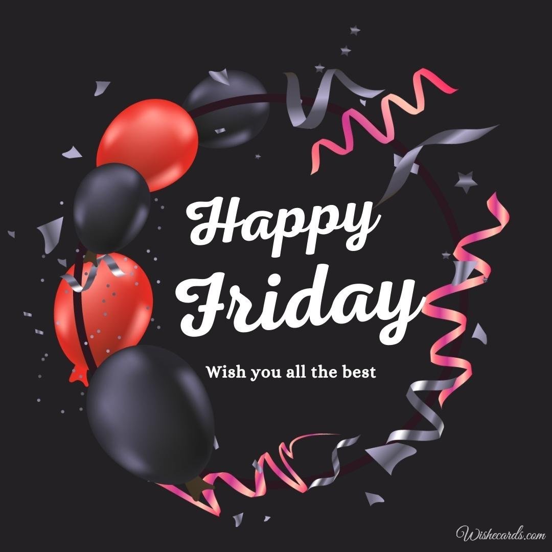 Happy Friday Beautiful Picture with Text