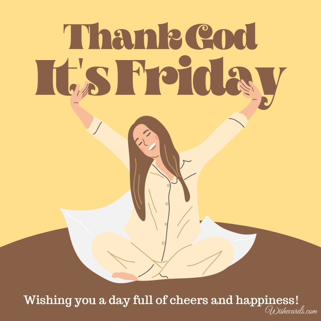 Happy Friday Cool Image with Text