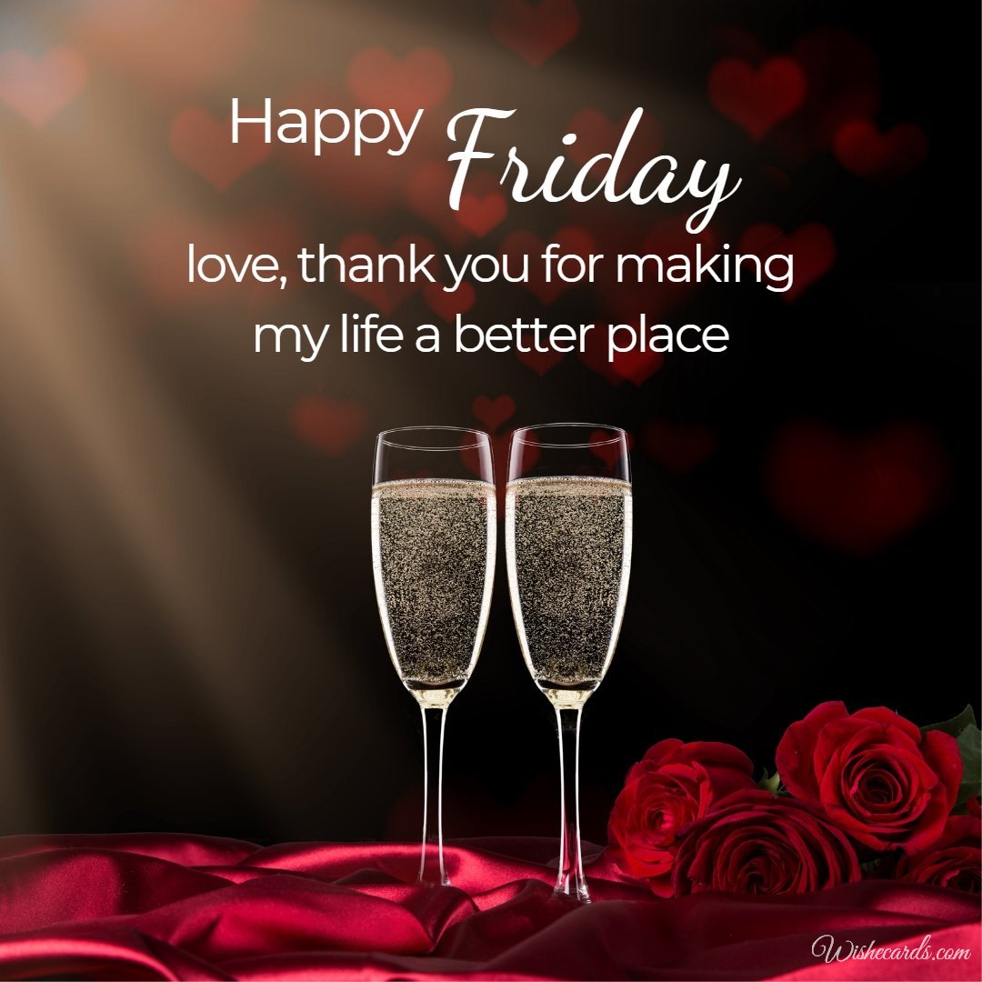 Happy Friday Virtual Romantic Image