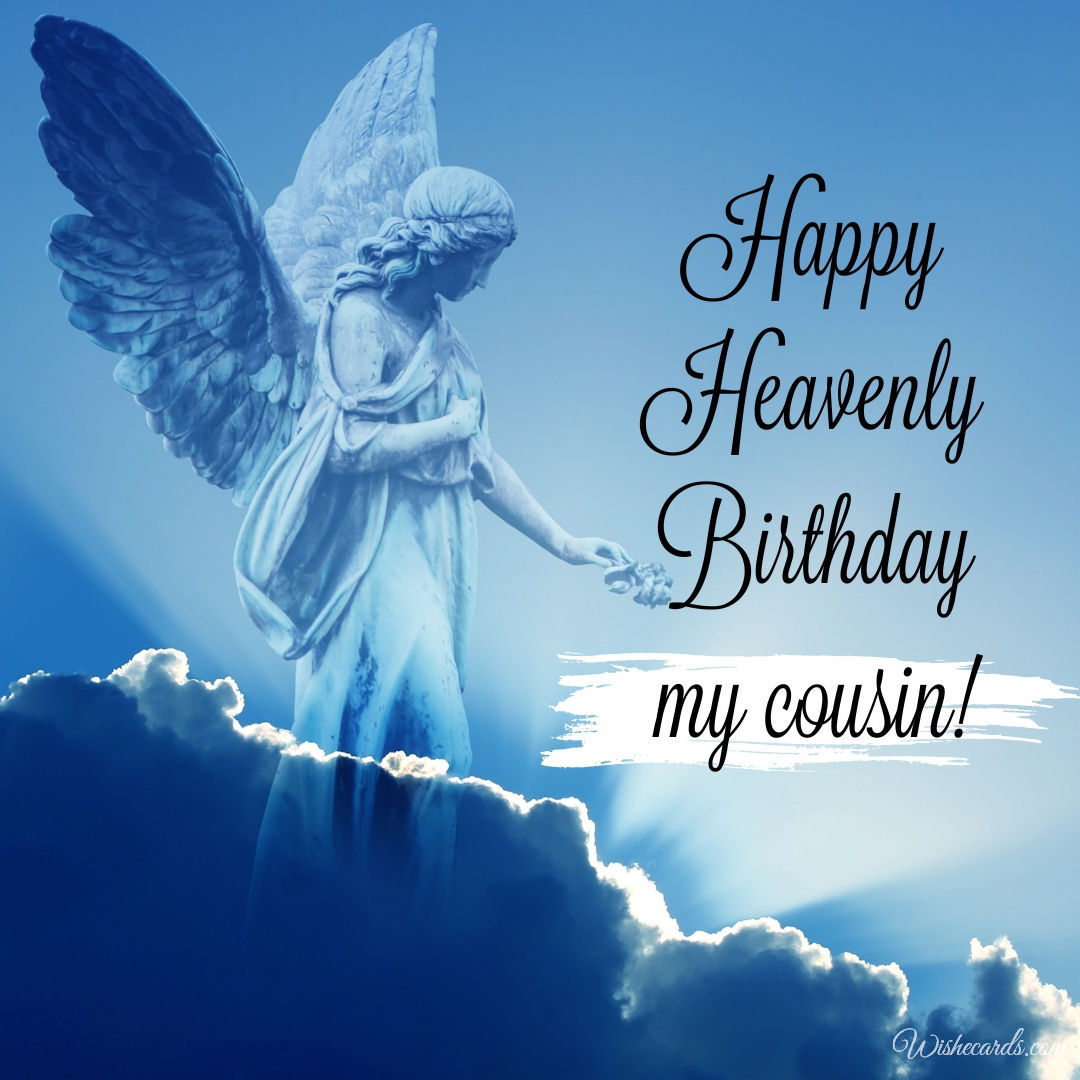 Happy Heavenly Birthday Cousin Image
