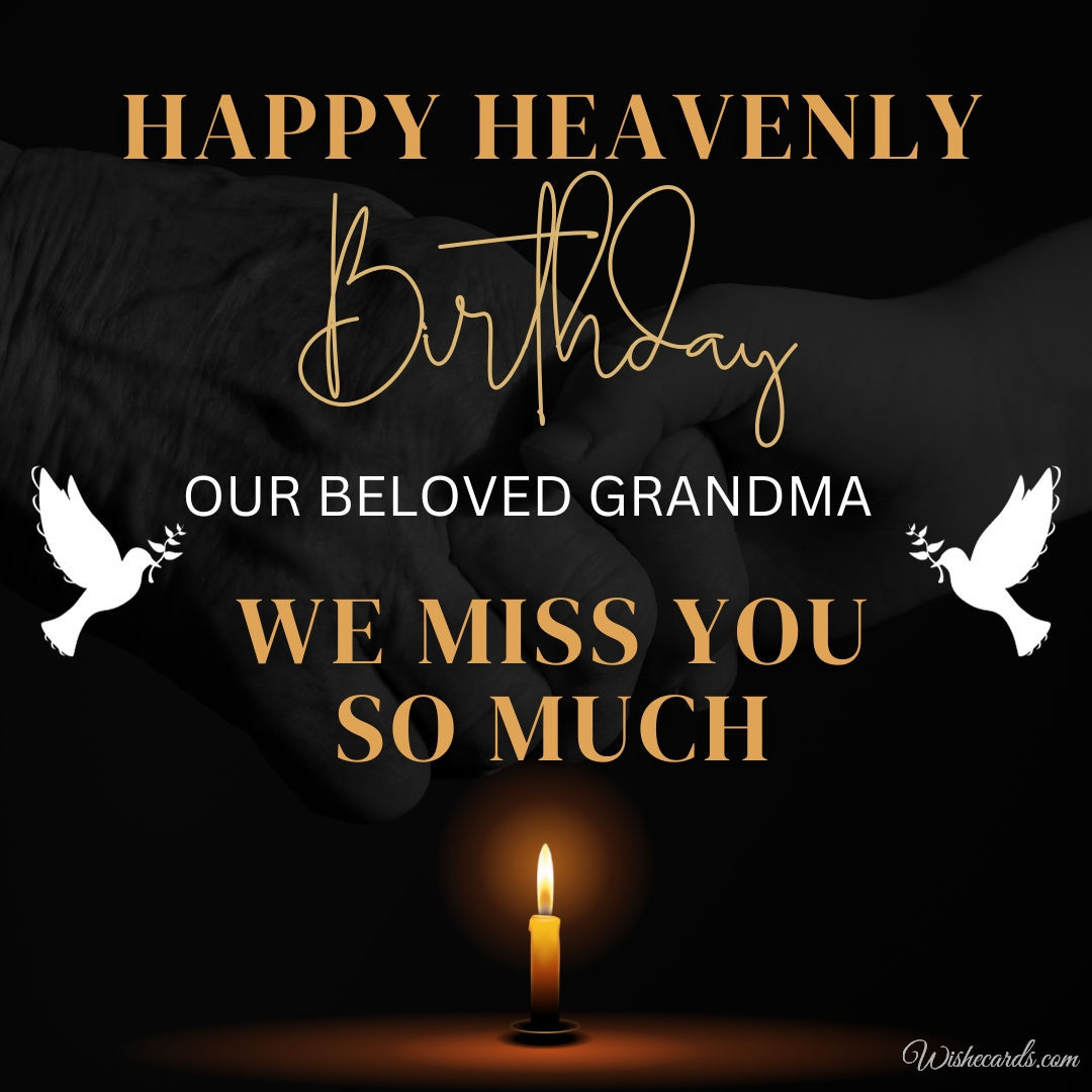 Happy Heavenly Birthday Grandma