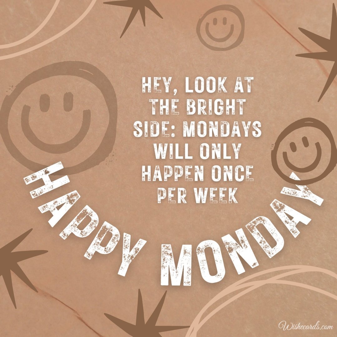 Happy Monday Beautiful Electronic Card