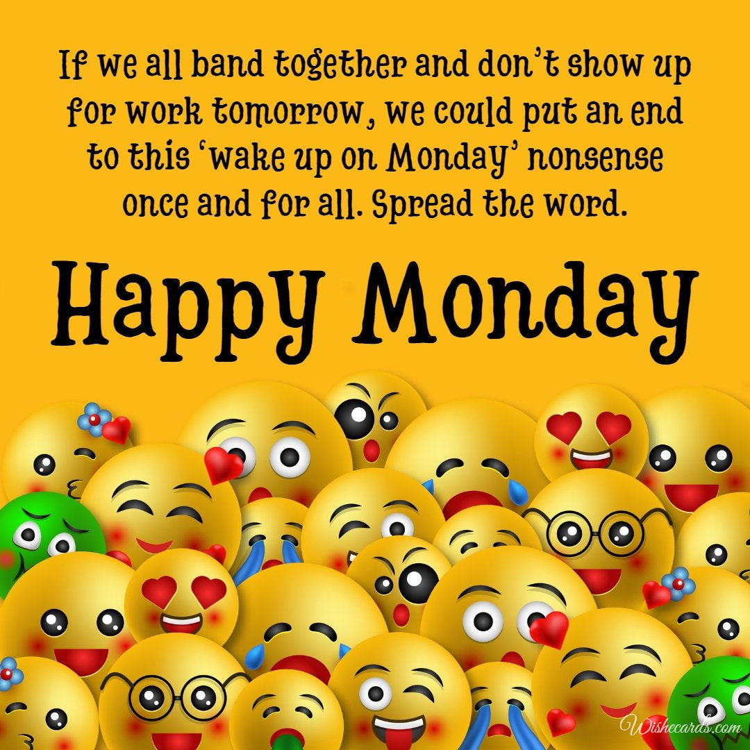 Happy Monday Beautiful Picture with Text