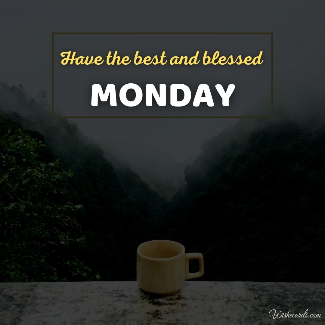 Happy Monday Cool Image with Text