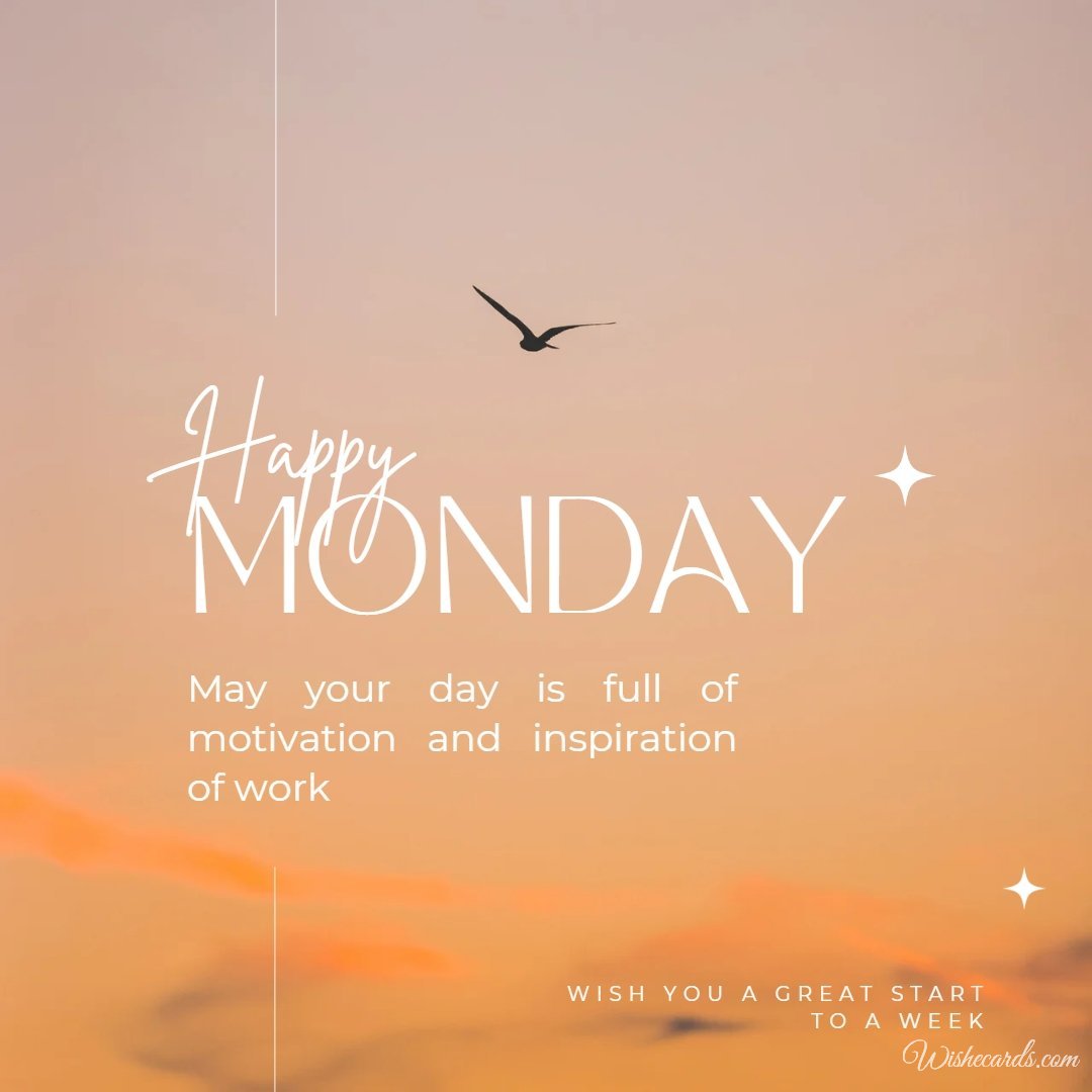 Happy Monday Picture with Text