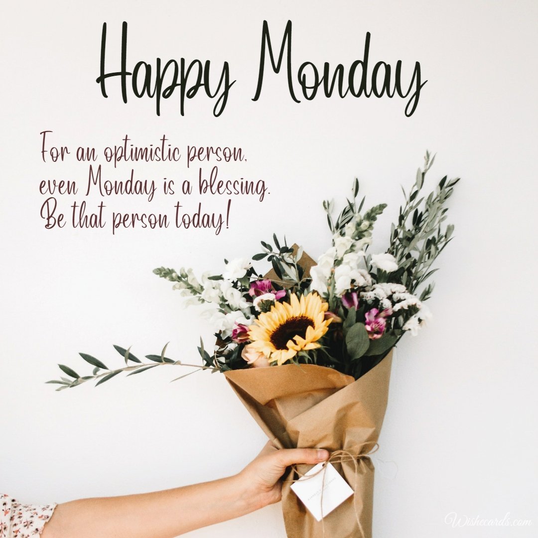 Happy Monday Romantic Picture with Text