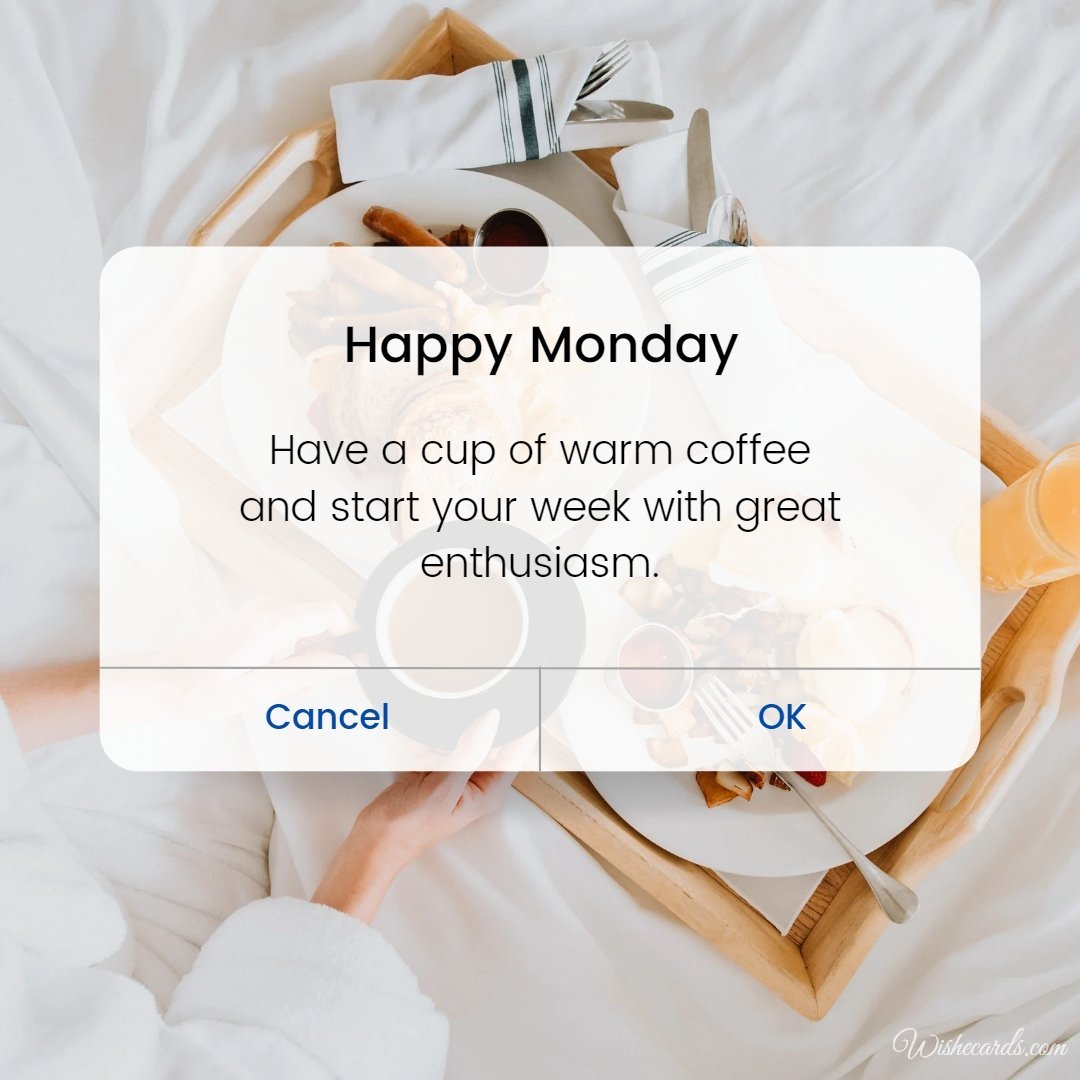 Happy Monday Virtual Romantic Image