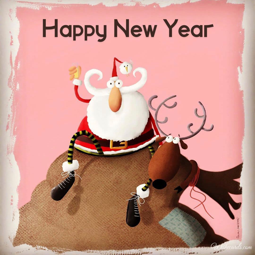 Happy New Year Celebration Card