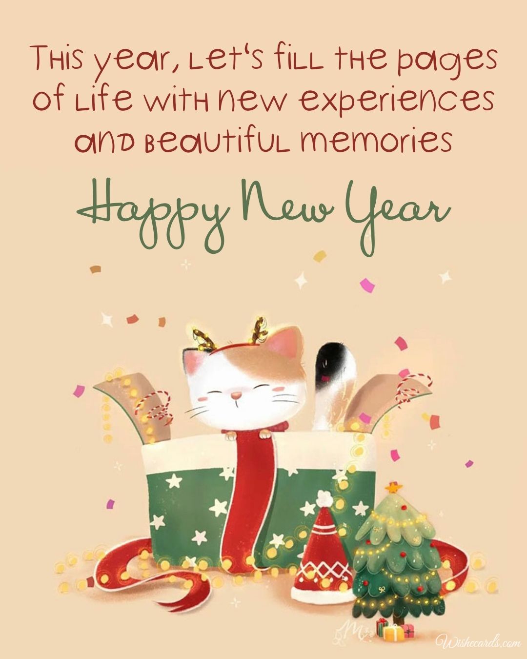 Happy New Year Greeting Ecard