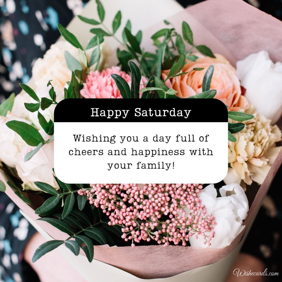 Happy Saturday Beautiful Ecard With Text