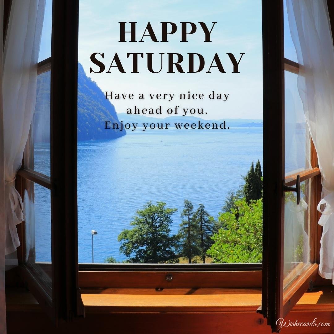 Happy Saturday Cool Image with Text