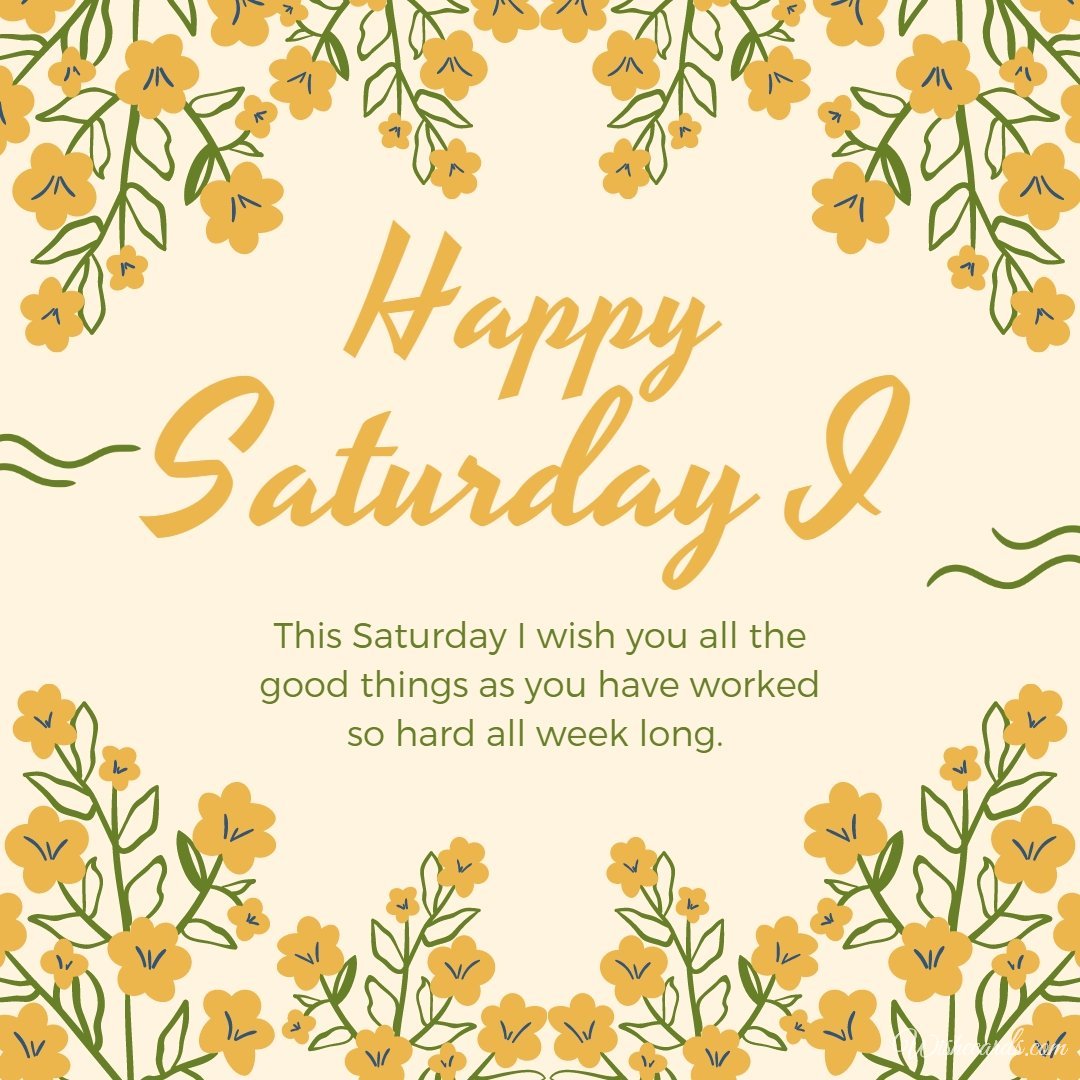 Happy Saturday Image with Text