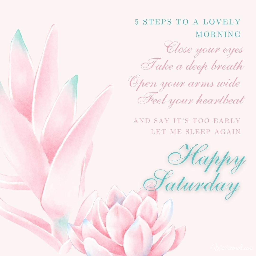 Happy Saturday Inspiring Picture with Text