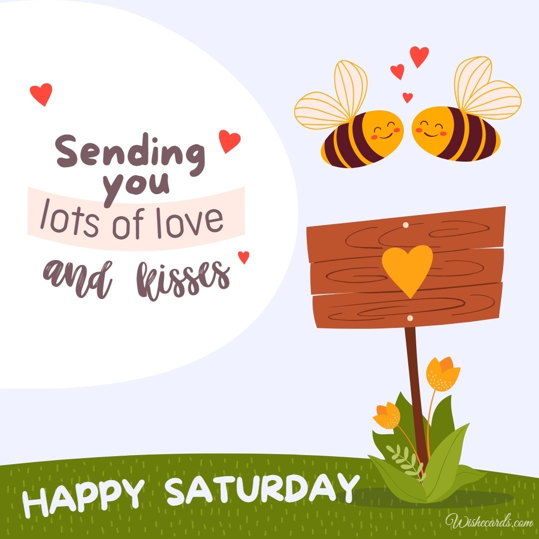 Happy Saturday Romantic Image with Text