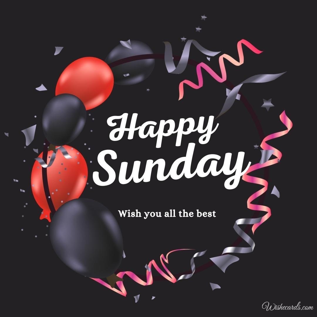 Happy Sunday Beautiful Image with Text
