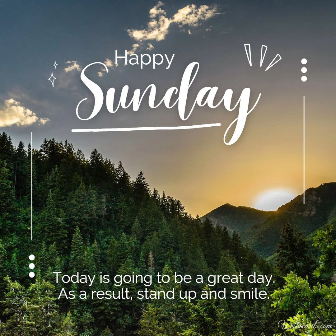 Happy Sunday Beautiful Picture With Text