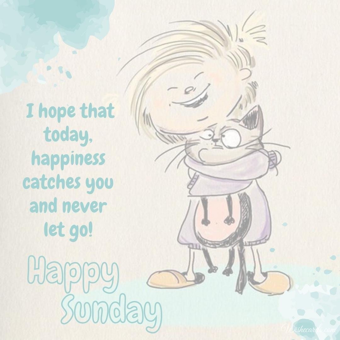 Happy Sunday Funny Ecard with Text
