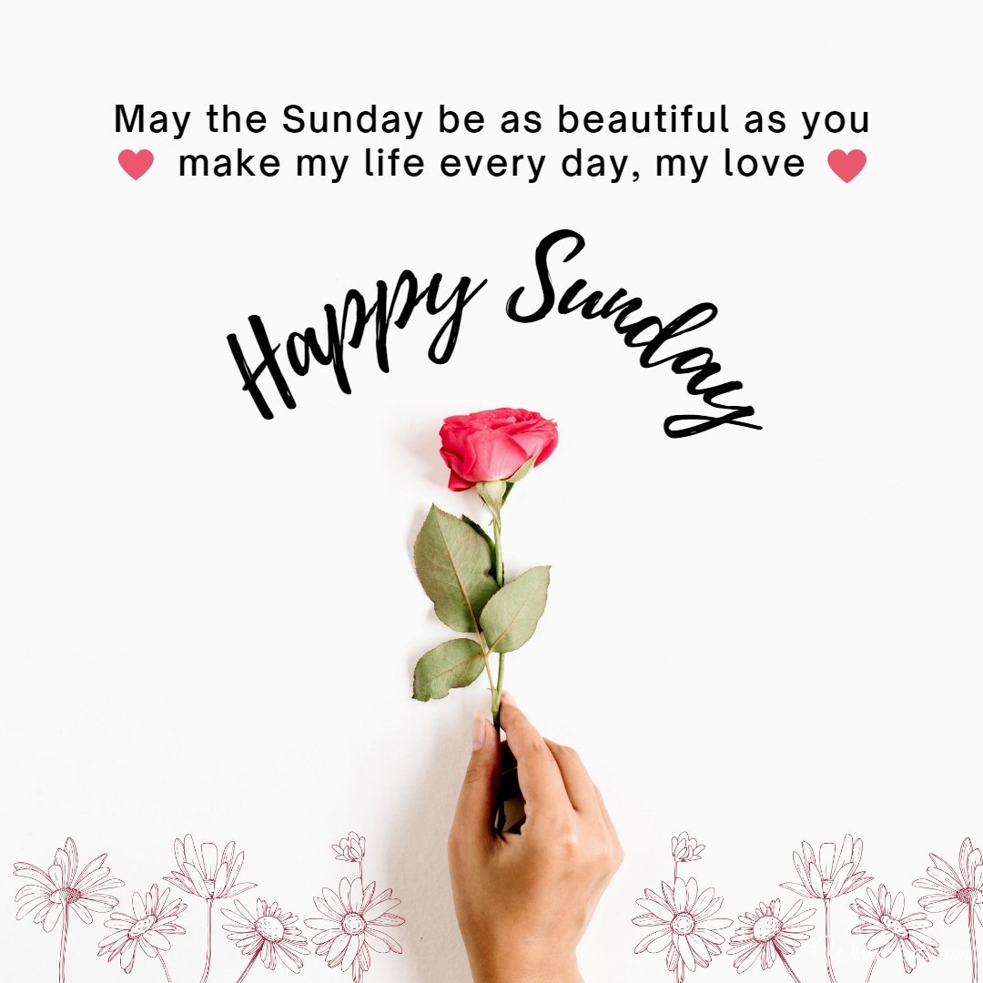Happy Sunday Romantic Greeting Ecard