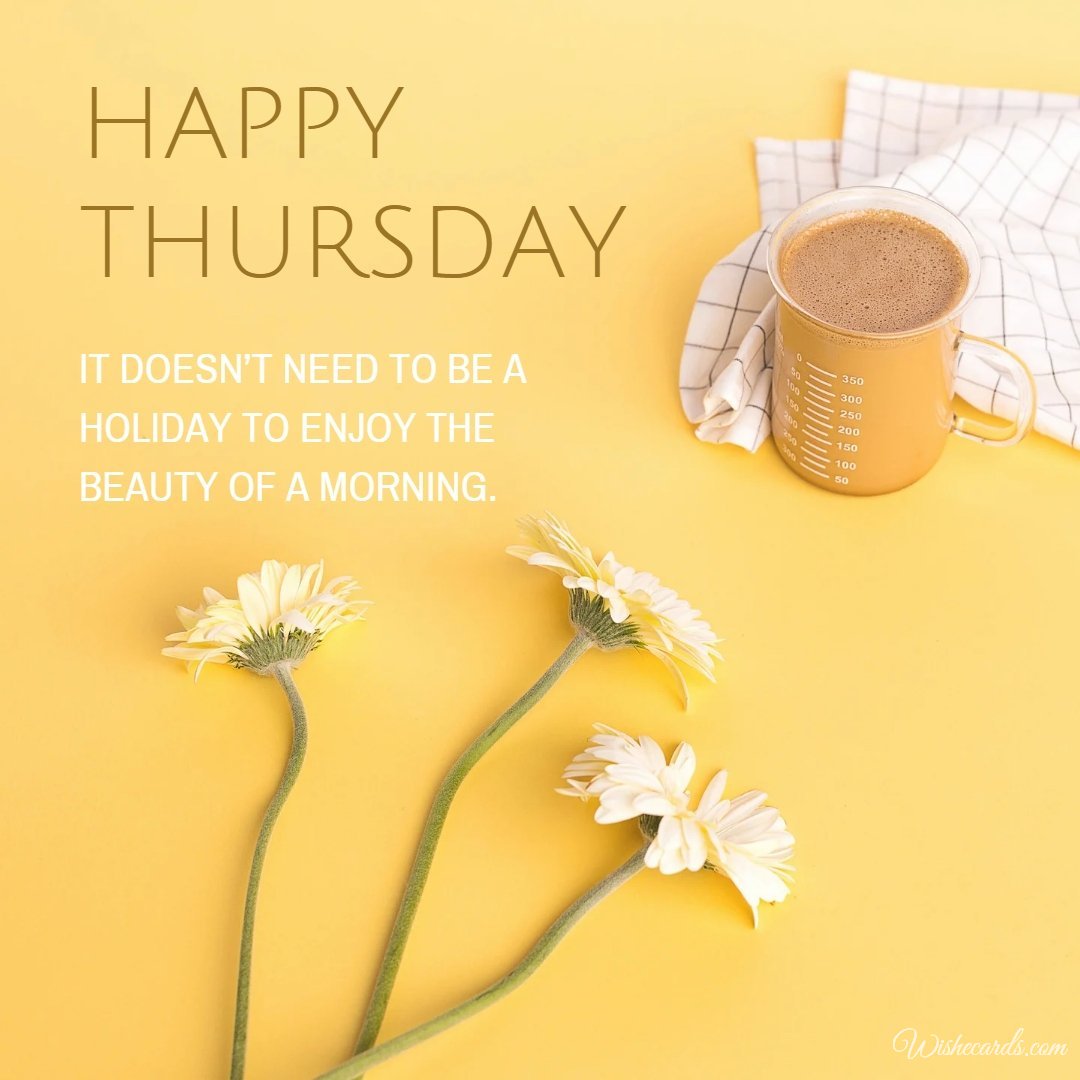 Happy Thursday Beautiful Picture with Text