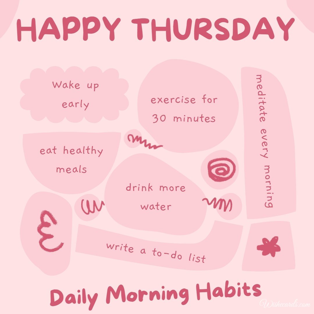 Happy Thursday Inspiring Ecard with Text